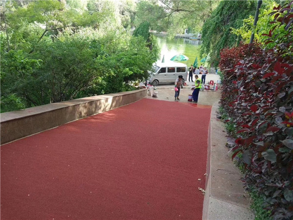 内蒙古彩色路面施工